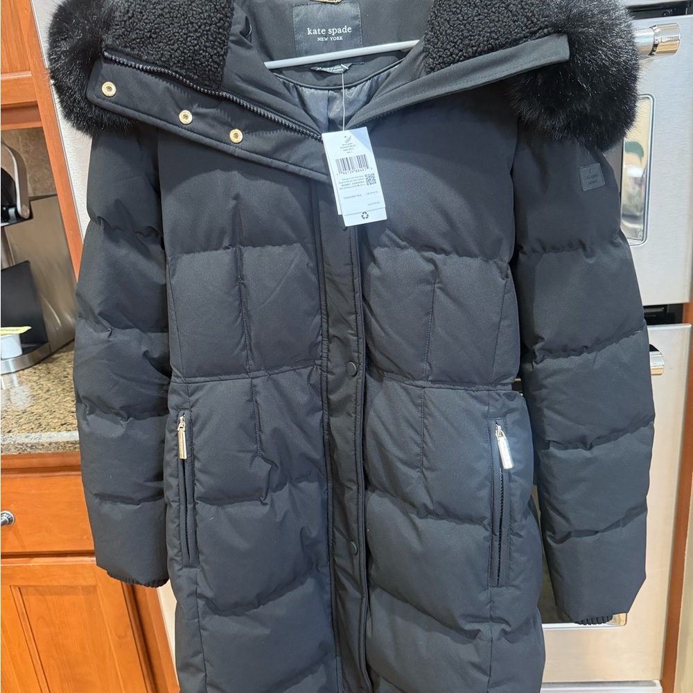 Kate Spade Black Down Puffer Jacket